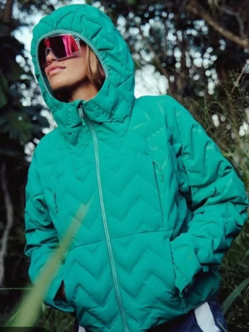 Free People FP movement emerald Gettin Lost Packable Puffer jacket NWT
